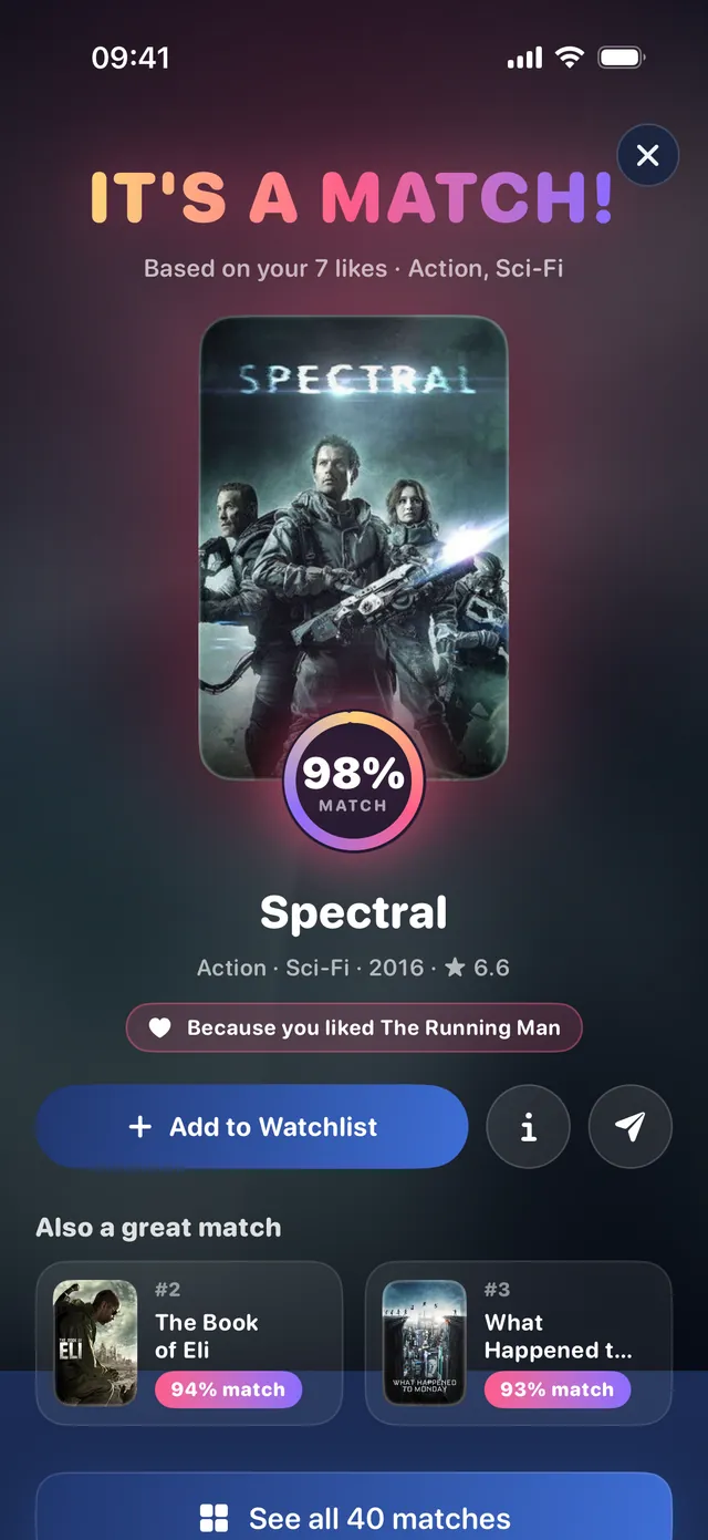 It's a match